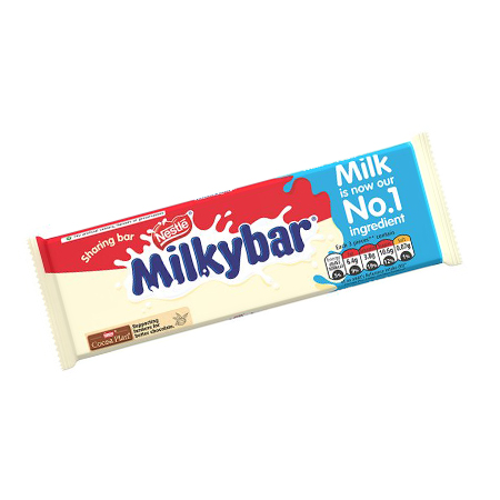 Image of Nestle Milky Bar White Chocolate Bar 100g